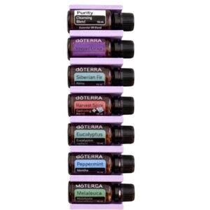 Essential Oil Wall Rack– Holds 7 Bottles-Lavender